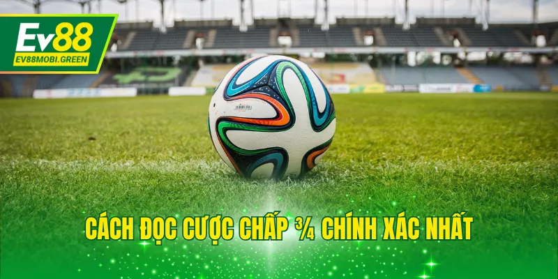 Cách đọc cược chấp ¾ chính xác nhất